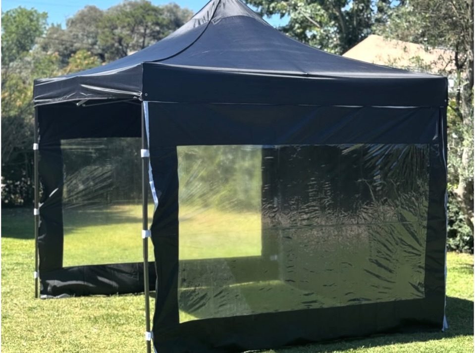 Gazebo plegable 2x2 metros color negro