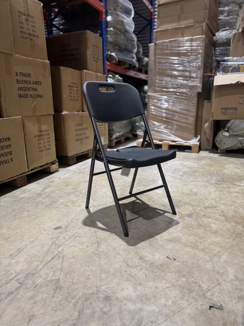 Silla Plegable Negra