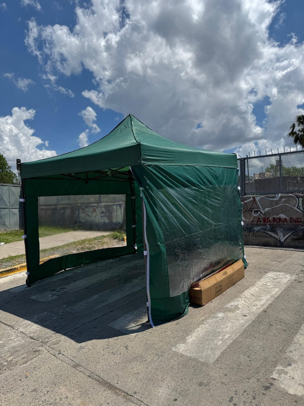 Gazebo plegable 3x3 metros color verde